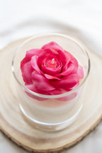 Bougie florale artisanale Victoria